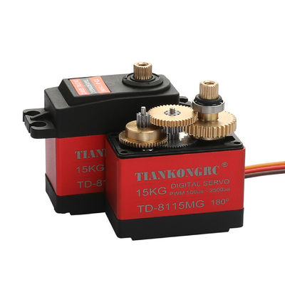 سعر جيد تيانكونغرك TD-8115MG 15KG 4.8V-7.4V مقاوم للماء معدات معدنية الرقمية السيرفو مع عزم دوران عالية لسيارة RC التحكم عن بعد نموذج السيارة الانترنت