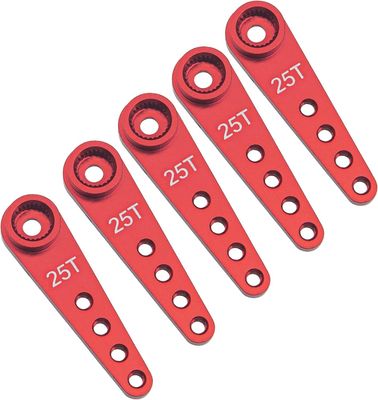 سعر جيد 25T Metal Servo Horn Extension Long RC Steering Arm متوافق مع Futaba Savox Power HD HSP Himoto MG995 MG996 محرك الخدمة الانترنت